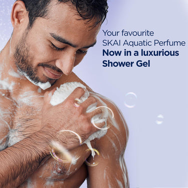 Bella Vita Luxury Skai Aquatic Unisex Body Wash Refreshing Shower Gel for Deep Cleansing, Hydrating & Moisturising Skin with Aloe Vera 500 Ml